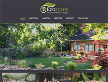 Tablet Screenshot of ecoscapedesign.com